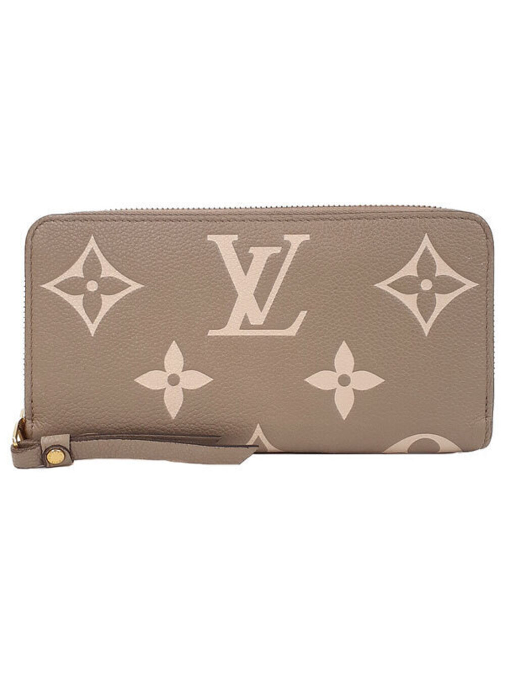 Louis Vuitton Bicolor Monogram Empreinte Zippy Wallet Round Zipper Long